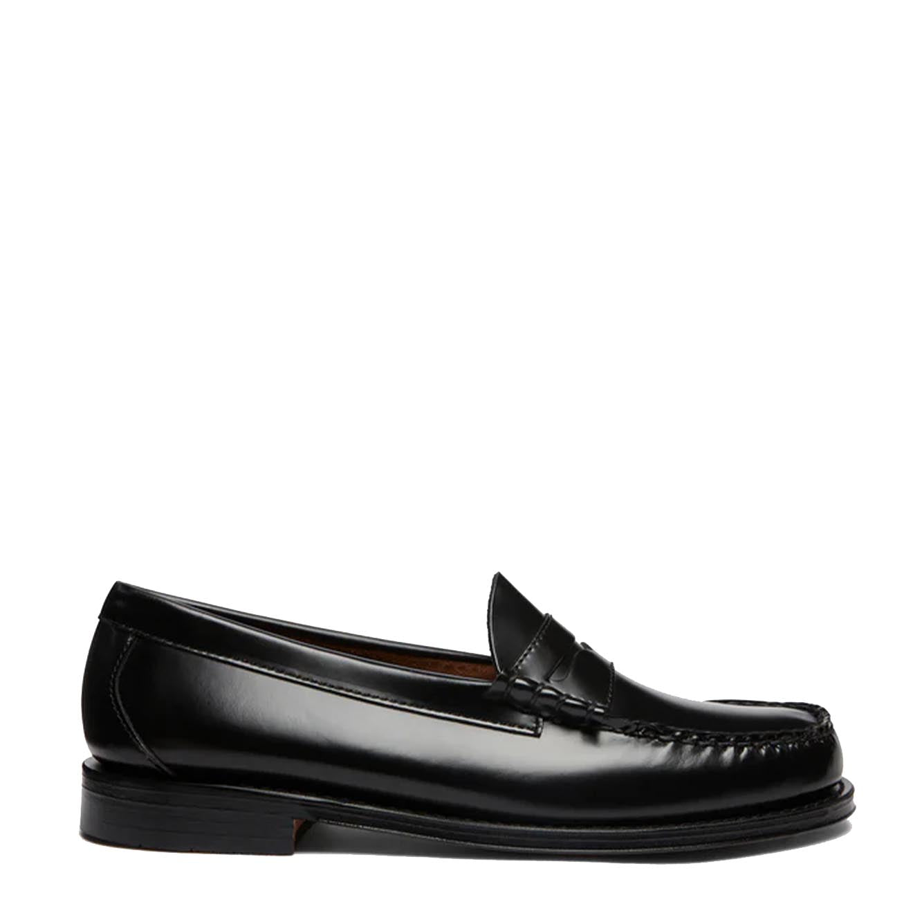 G.H.Bass Weejuns Larson Penny Loafers Black Leather - The Sporting Lodge