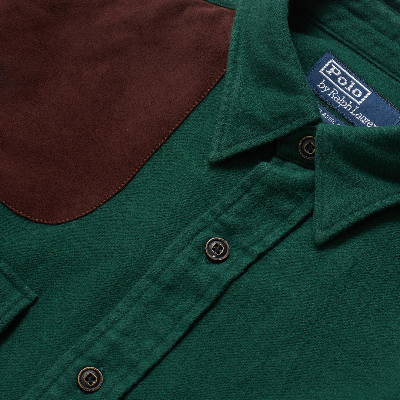 Polo Ralph Lauren Brushed Cotton Twill Classic Fit Shirt Northwest Pine-3