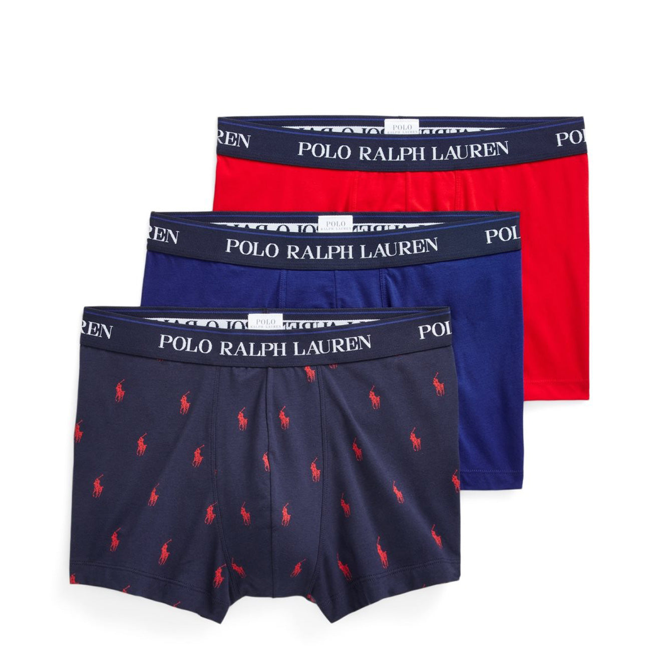 Polo Ralph Lauren Classic Trunk 3-Pack Navy AOPP / Royal / Red - The Sporting Lodge
