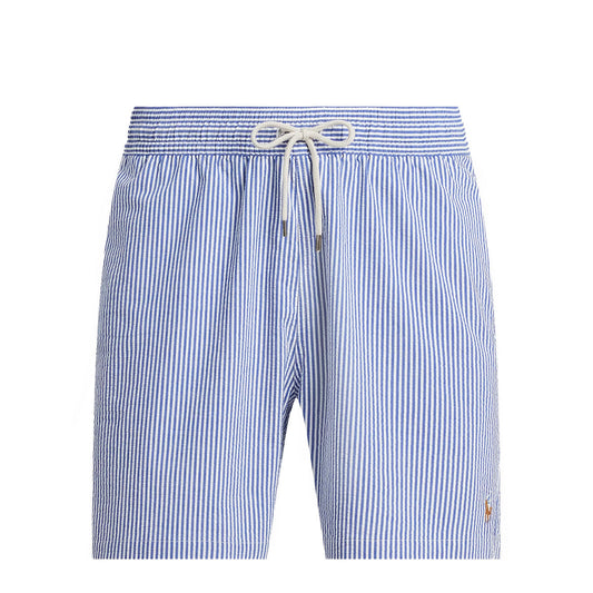 Polo Ralph Lauren 14.5 cm Traveller Swimming Trunk Cruise Royal Seersucker - The Sporting Lodge