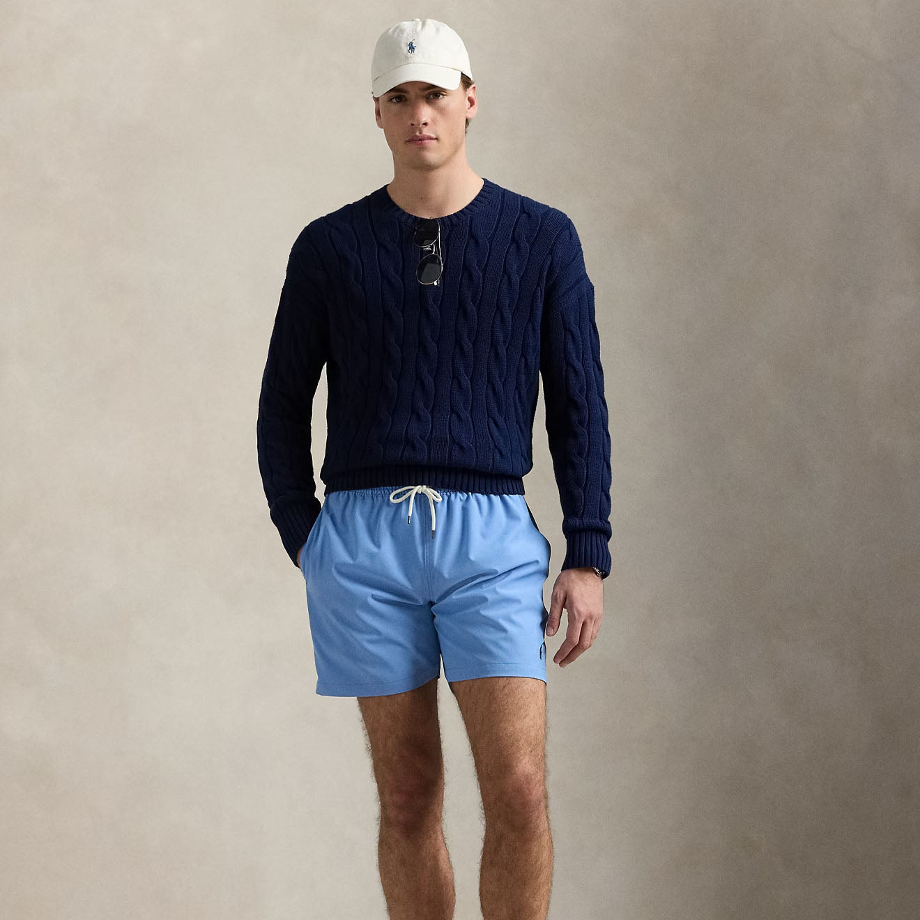 Polo Ralph Lauren 14.6 cm Traveller Classic Swimming Trunk Harbour Island Blue - The Sporting Lodge