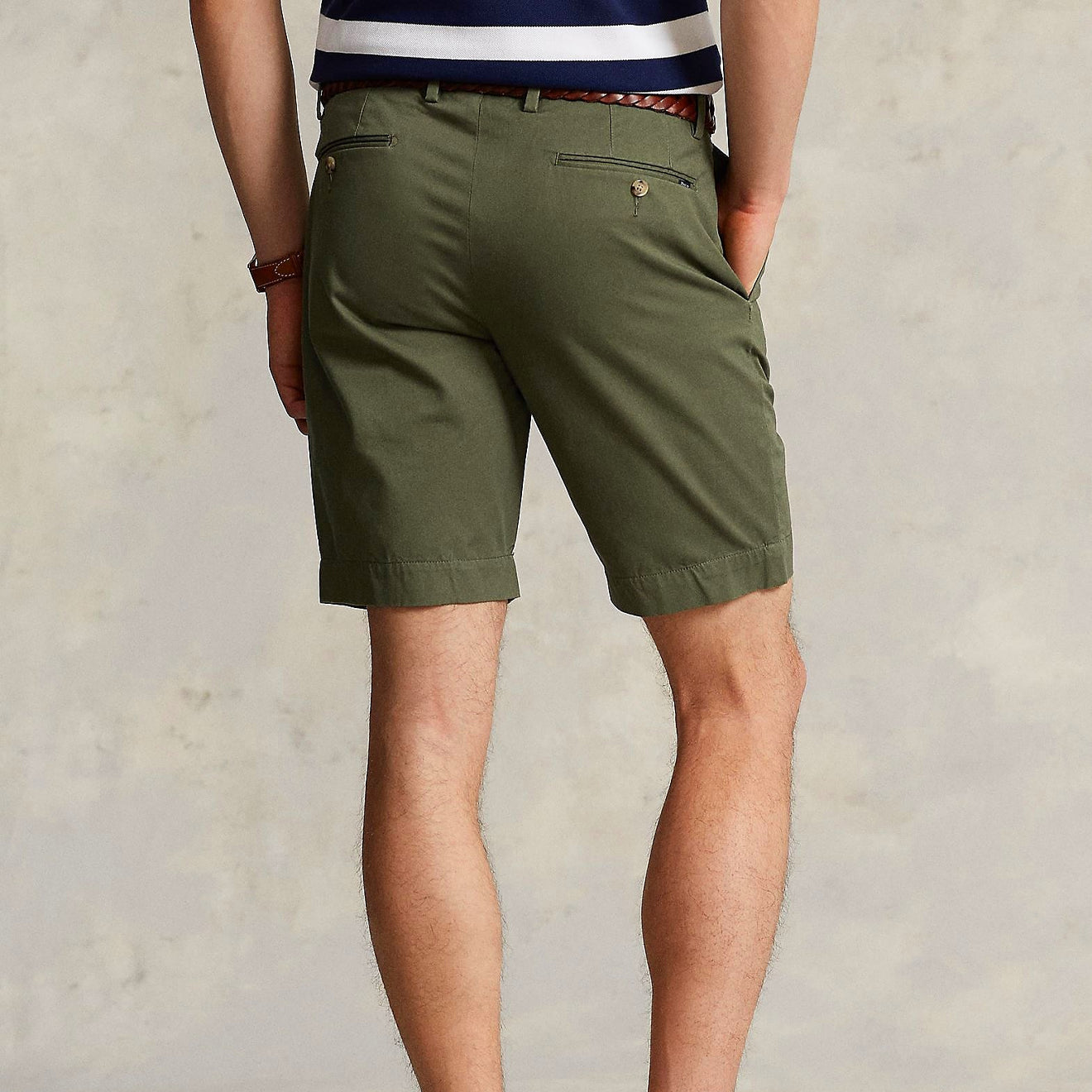 Polo Ralph Lauren 24-cm Stretch Slim Fit Chino Short Green - The Sporting Lodge