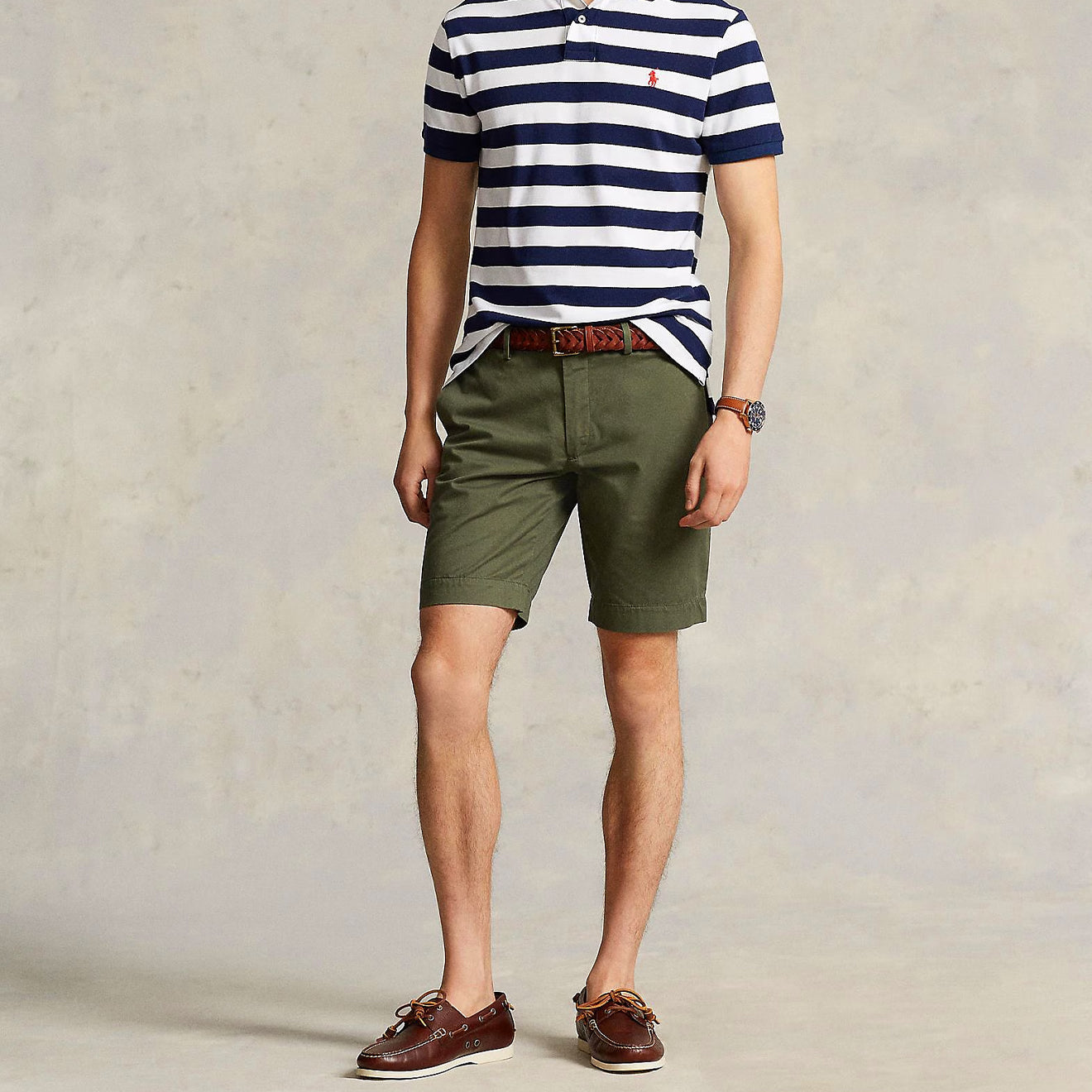 Polo Ralph Lauren 24-cm Stretch Slim Fit Chino Short Green - The Sporting Lodge