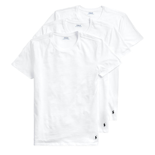 Polo Ralph Lauren 3-Pack S/S Crew Undershirt White - The Sporting Lodge
