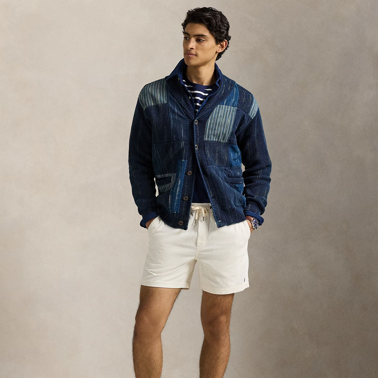 Polo Ralph Lauren 6 Inch Prepster Corduroy Short White - XL - The Sporting Lodge