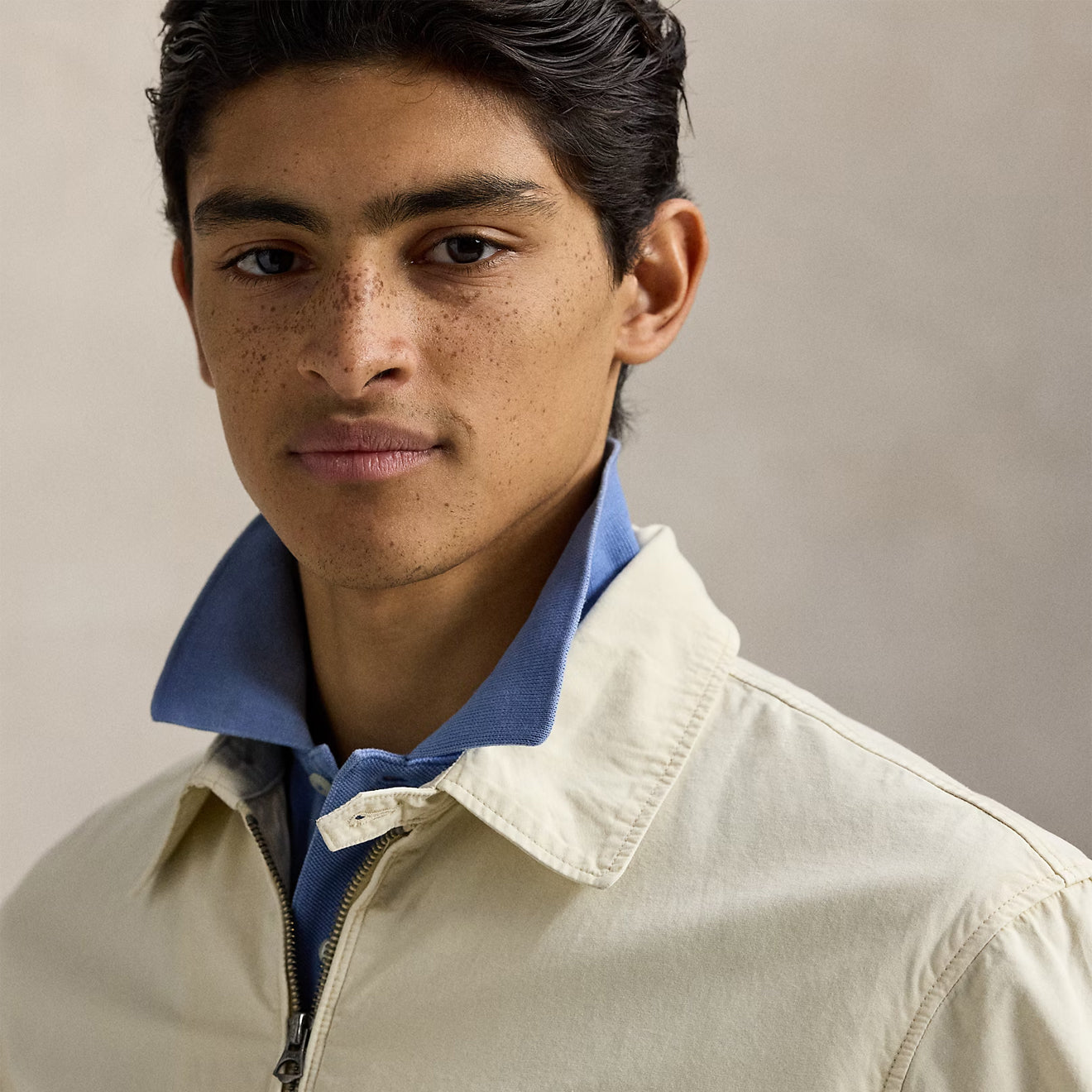 Polo Ralph Lauren Bayport Unlined Windbreaker Natural - The Sporting Lodge
