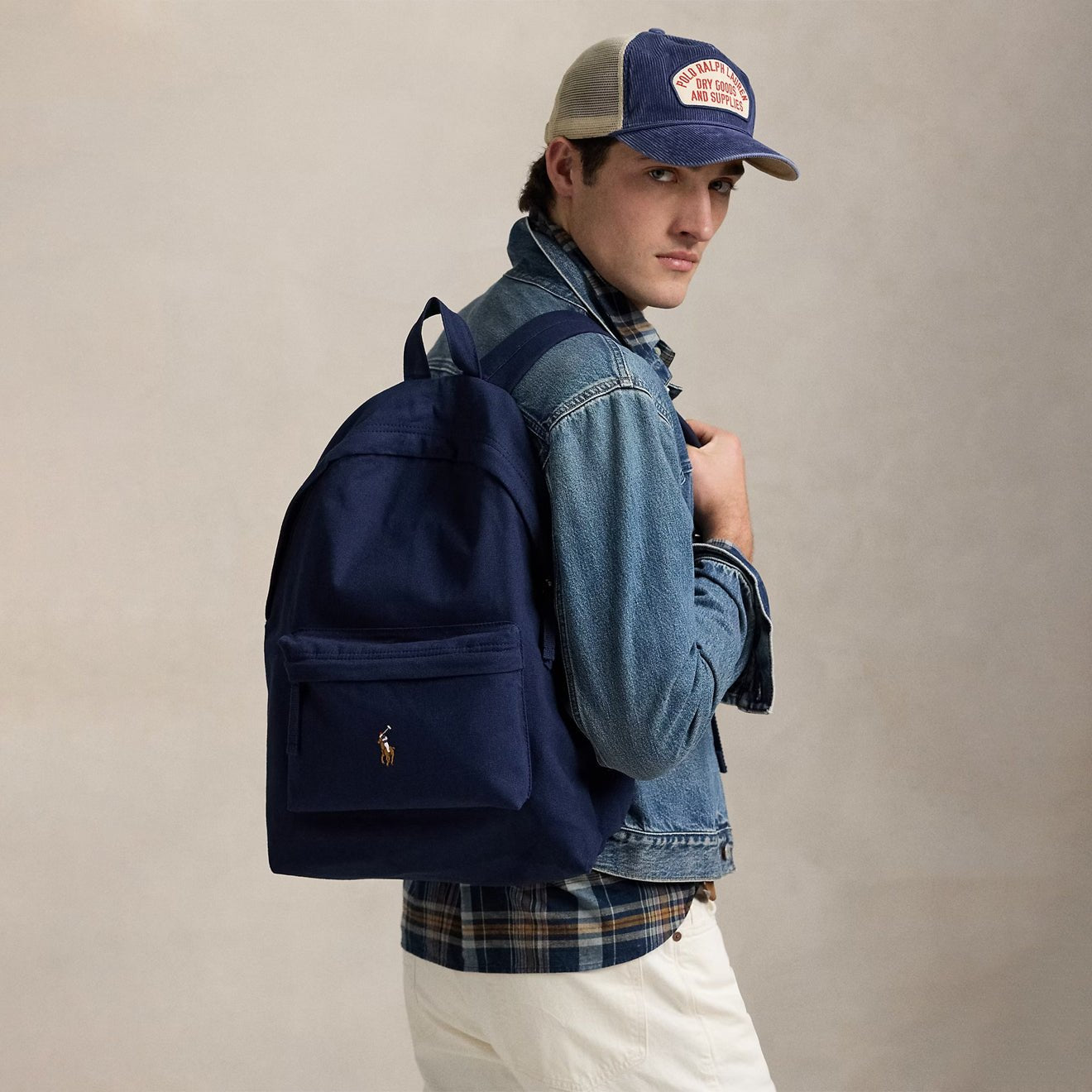 Polo Ralph Lauren Canvas Backpack Newport Navy - The Sporting Lodge