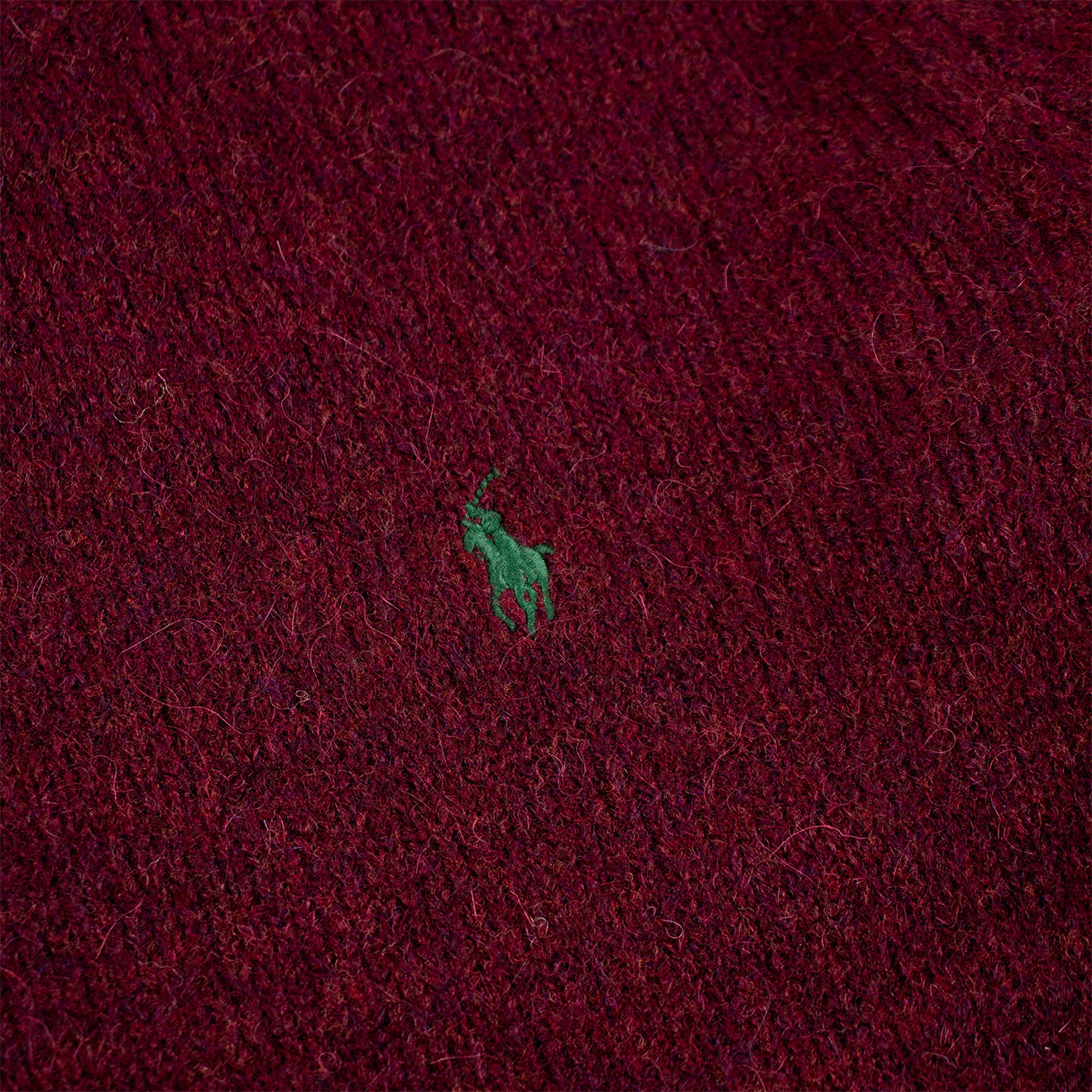 Polo Ralph Lauren Chunky Crew Knit Aged Wine Heather - The Sporting Lodge