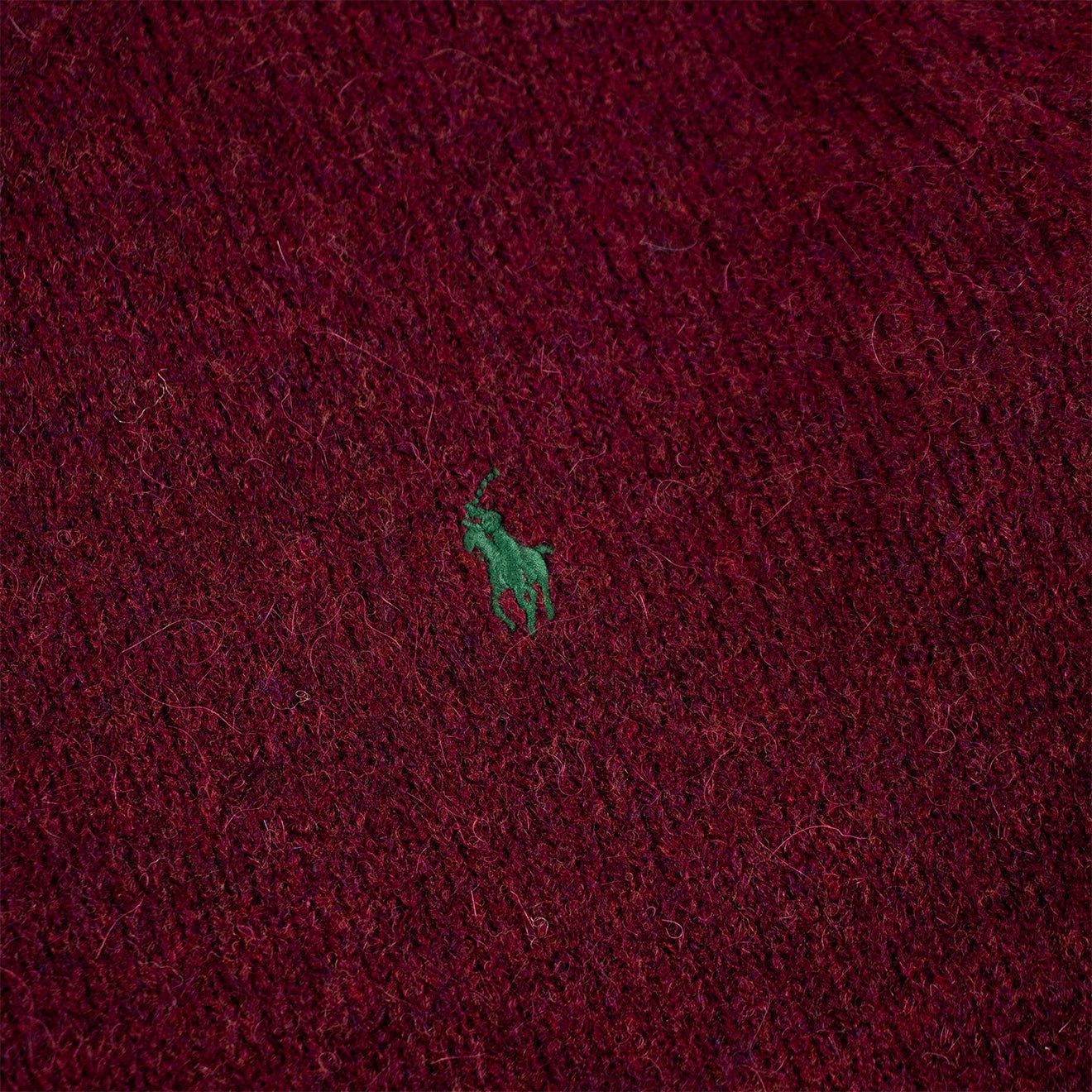 Polo Ralph Lauren Chunky Crew Knit Aged Wine Heather - The Sporting Lodge