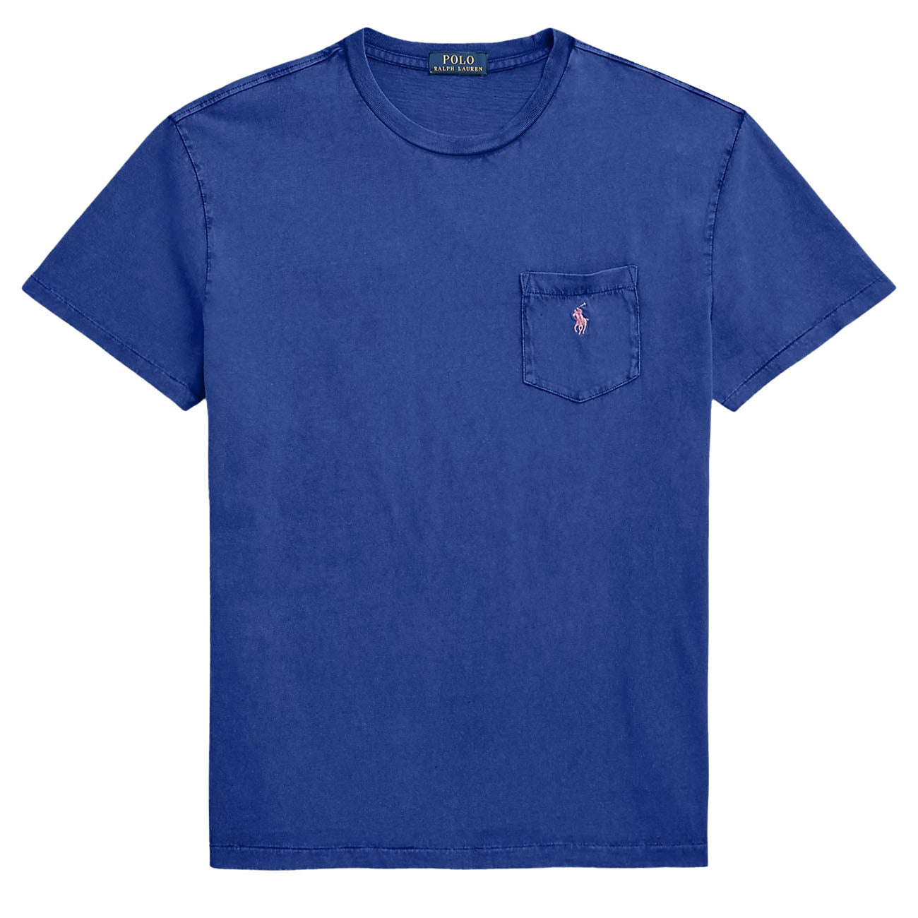 Polo Ralph Lauren Classic Fit Cotton-Linen Pocket T-Shirt Beach Royal - The Sporting Lodge