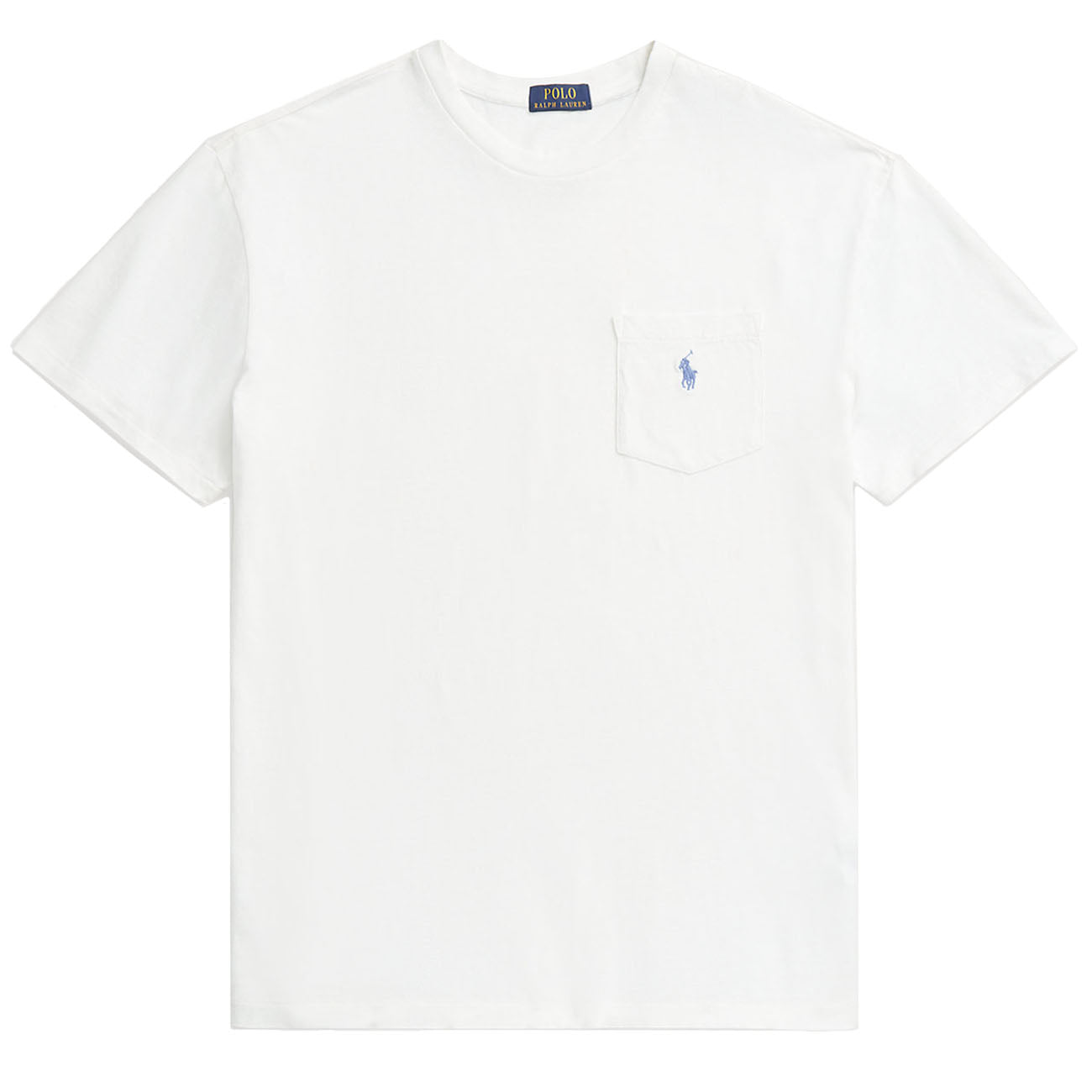 Polo Ralph Lauren Classic Fit Cotton-Linen Pocket T-Shirt Ceramic White - The Sporting Lodge