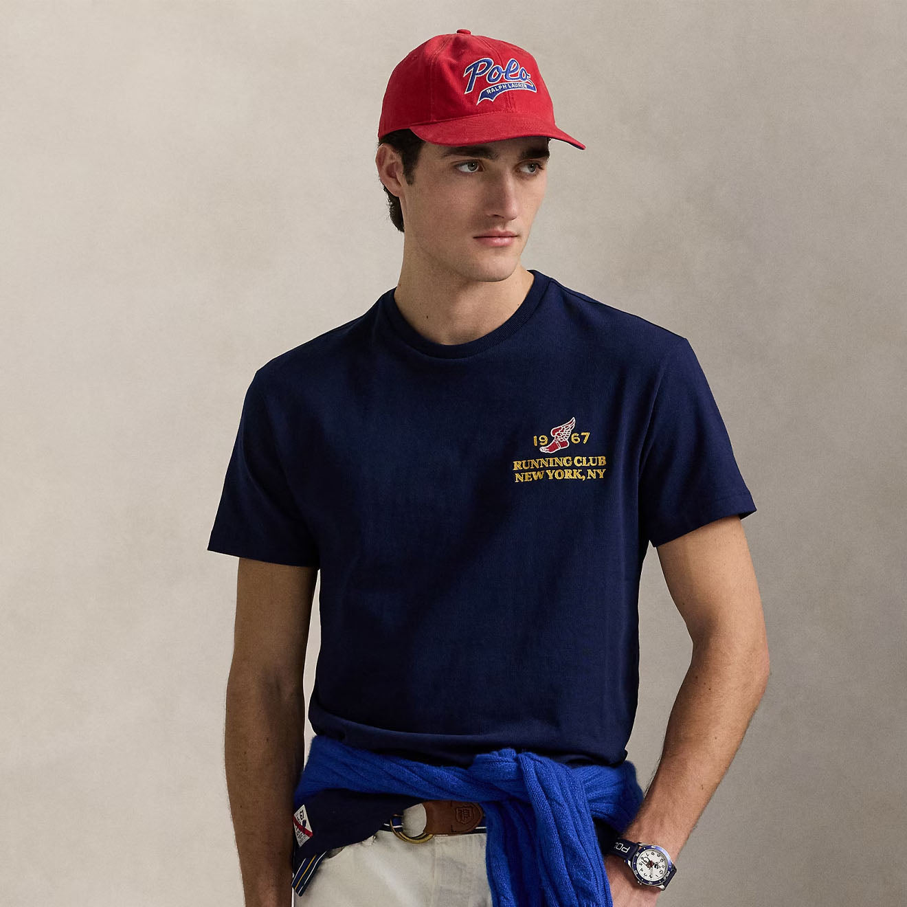 Polo Ralph Lauren Classic Fit Heavyweight Jersey T-Shirt Cruise Navy - The Sporting Lodge