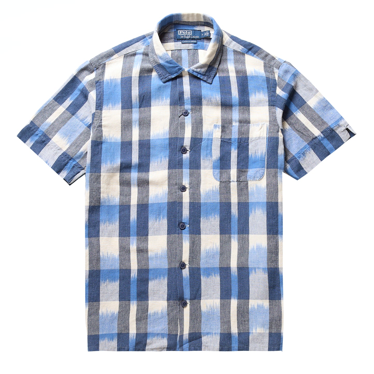 Polo Ralph Lauren Classic Fit Linen-Cotton Camp Shirt Indigo - The Sporting Lodge