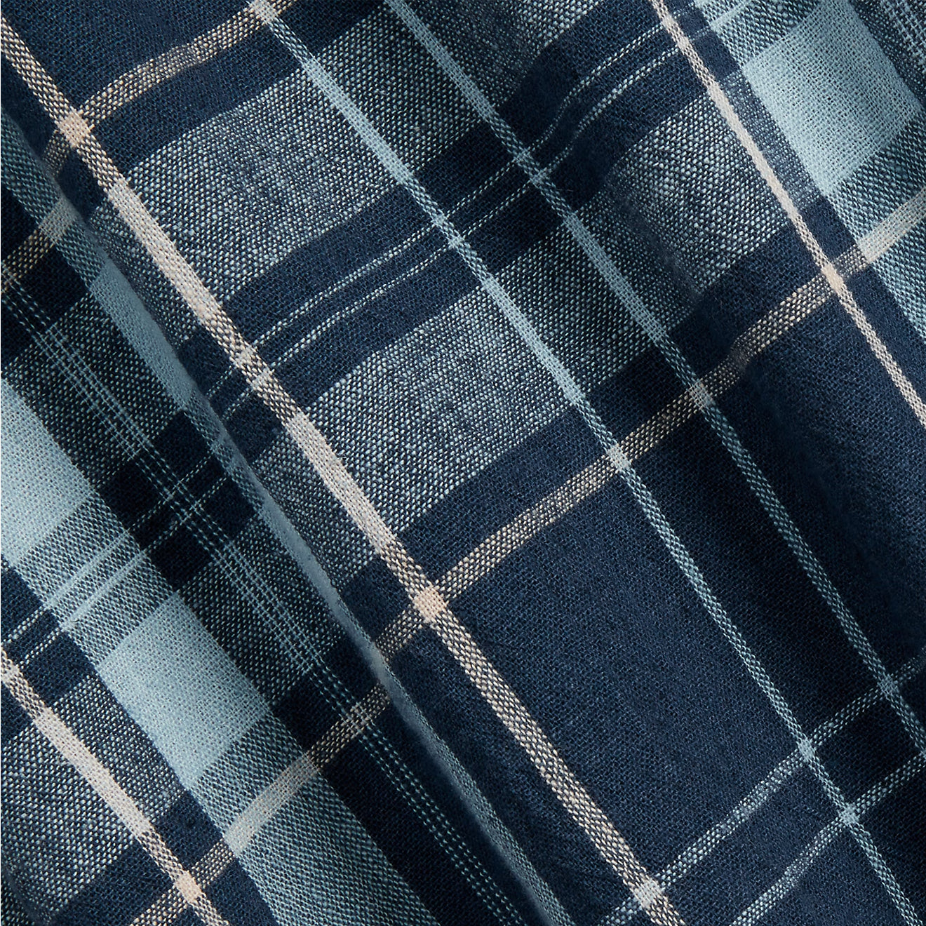 Polo Ralph Lauren Classic Fit Plaid Poplin Camp Shirt Indigo Khaki - The Sporting Lodge