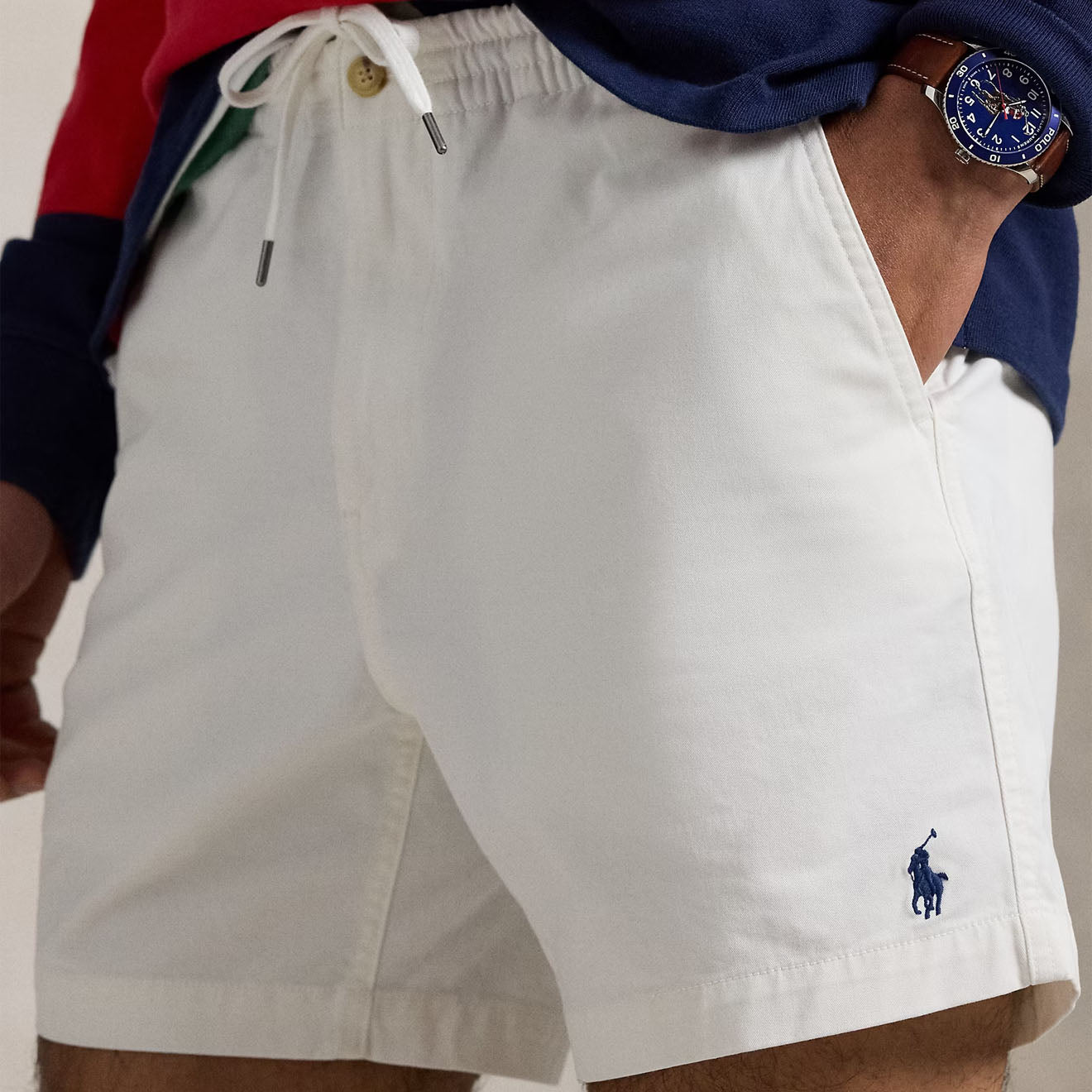 Polo Ralph Lauren Classic Fit Prepster Short Deckwash White - The Sporting Lodge