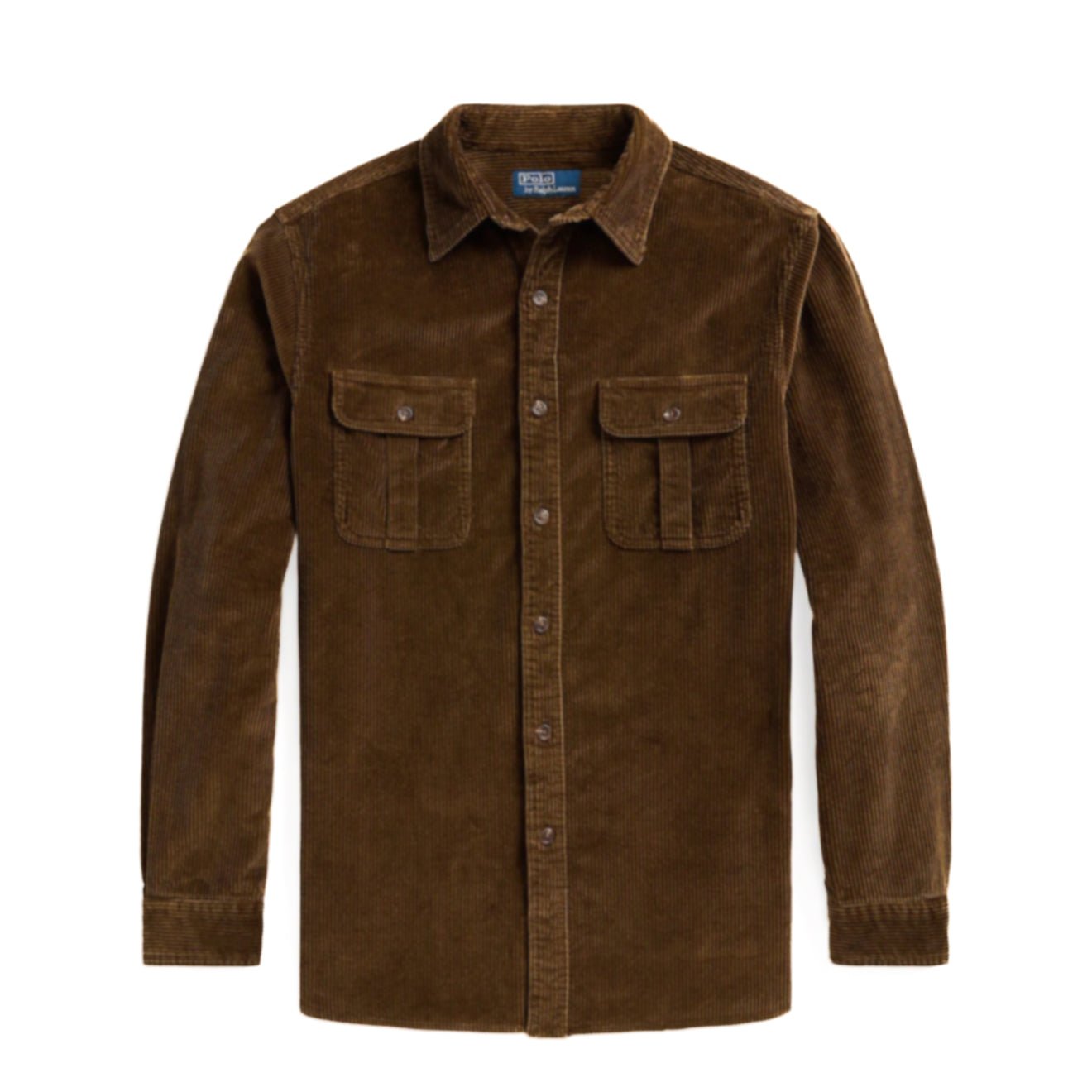 Polo Ralph Lauren Classic Fit Suede-Patch Corduroy Shirt York Brown