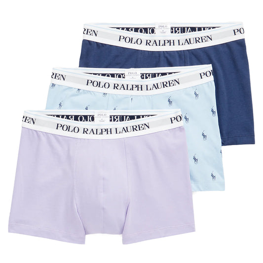 Polo Ralph Lauren Classic Trunk 3-Pack Lavender / Elt Blue / Light Navy - The Sporting Lodge