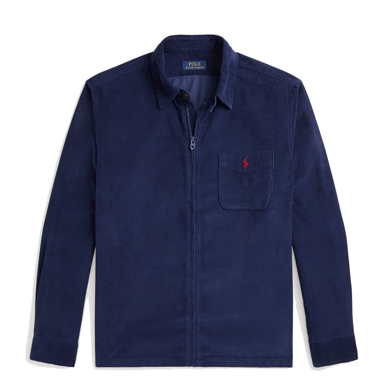 Polo Ralph Lauren Corduroy Full-Zip Overshirt Newport Navy - The Sporting Lodge