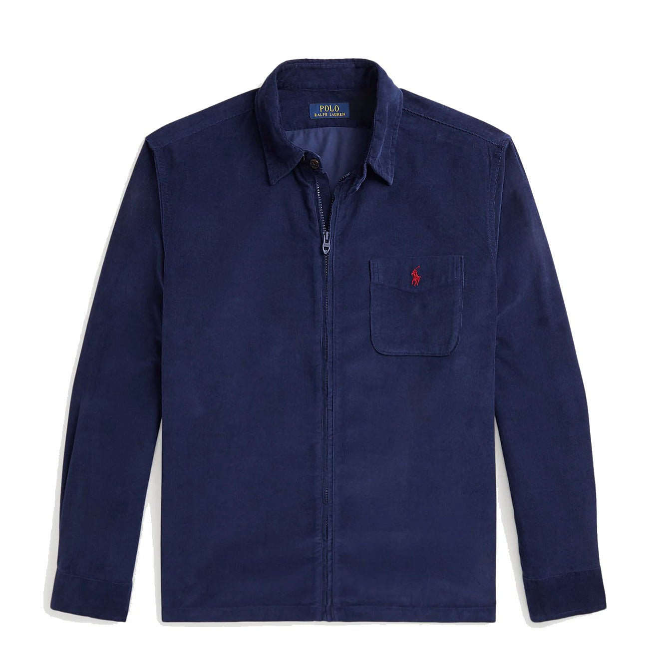 Polo Ralph Lauren Corduroy Full-Zip Overshirt Newport Navy - The Sporting Lodge