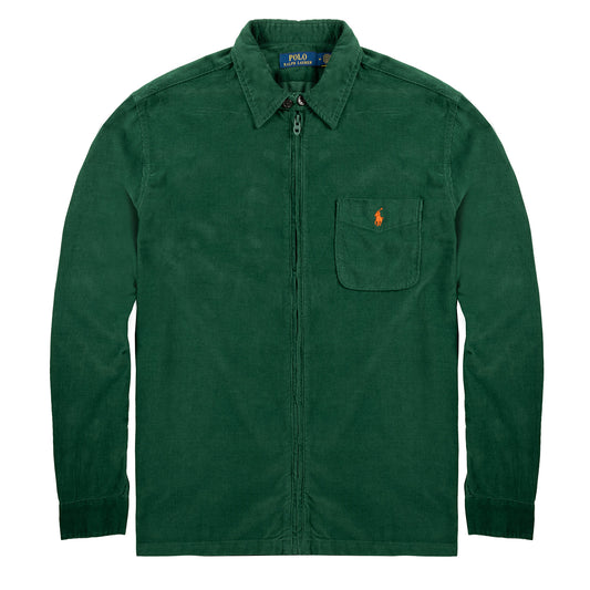 Polo Ralph Lauren Corduroy Full-Zip Overshirt Vintage Pine - The Sporting Lodge