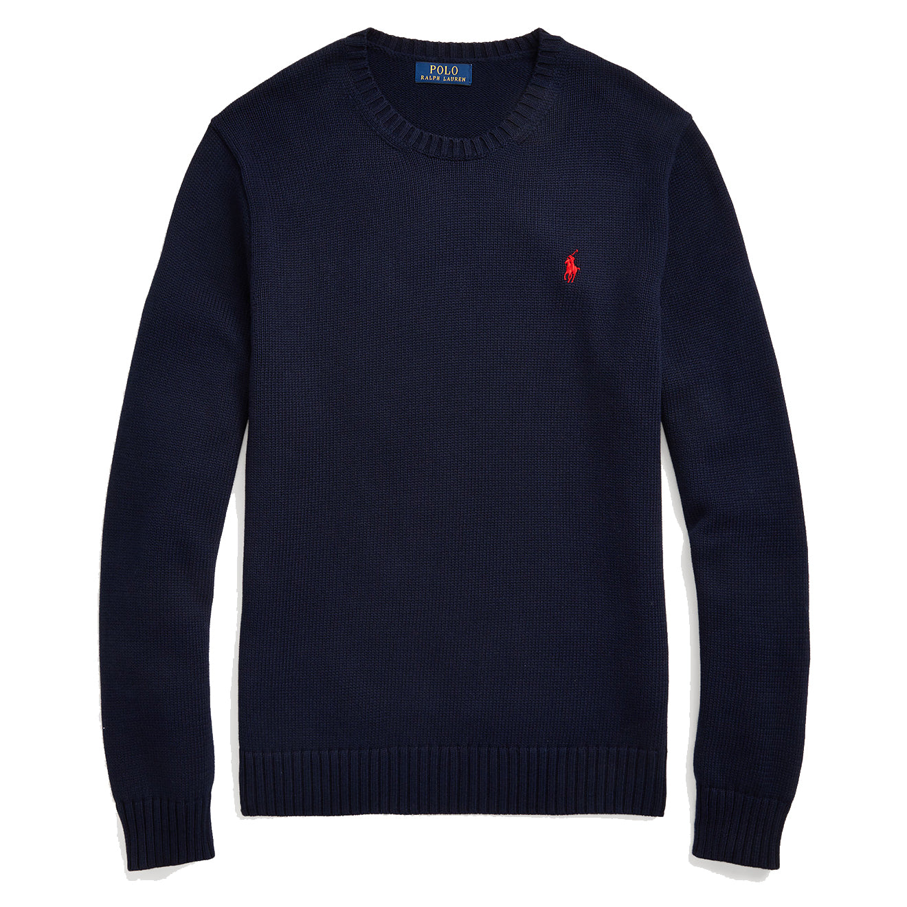 Polo Ralph Lauren Cotton Crewneck Knit Hunter Navy - The Sporting Lodge