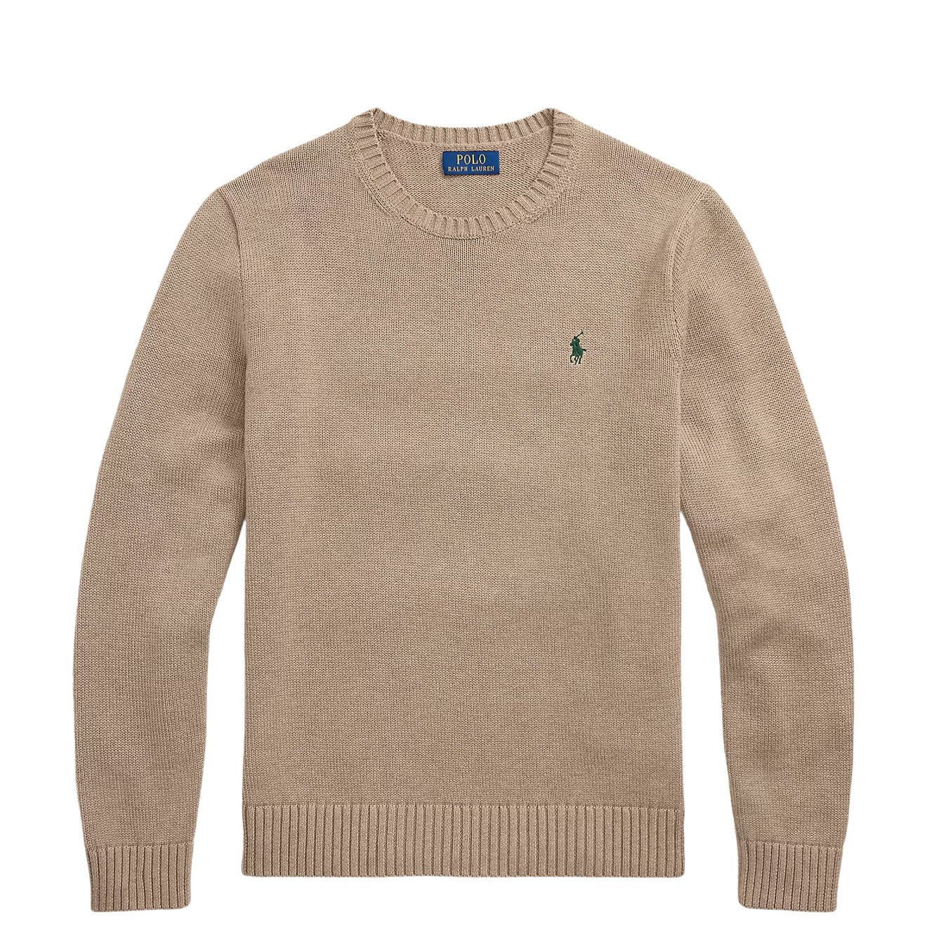Polo Ralph Lauren Cotton Crewneck Sweater Bronze Melange - The Sporting Lodge