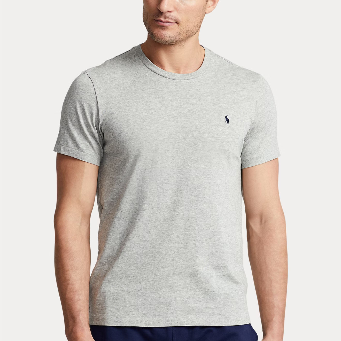 Polo Ralph Lauren Cotton Jersey Sleep Shirt Andover Heather - The Sporting Lodge