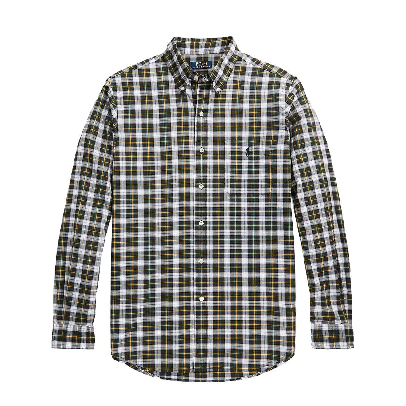 Polo Ralph Lauren Custom Fit Check Shirt Navy / Green Multi - The Sporting Lodge
