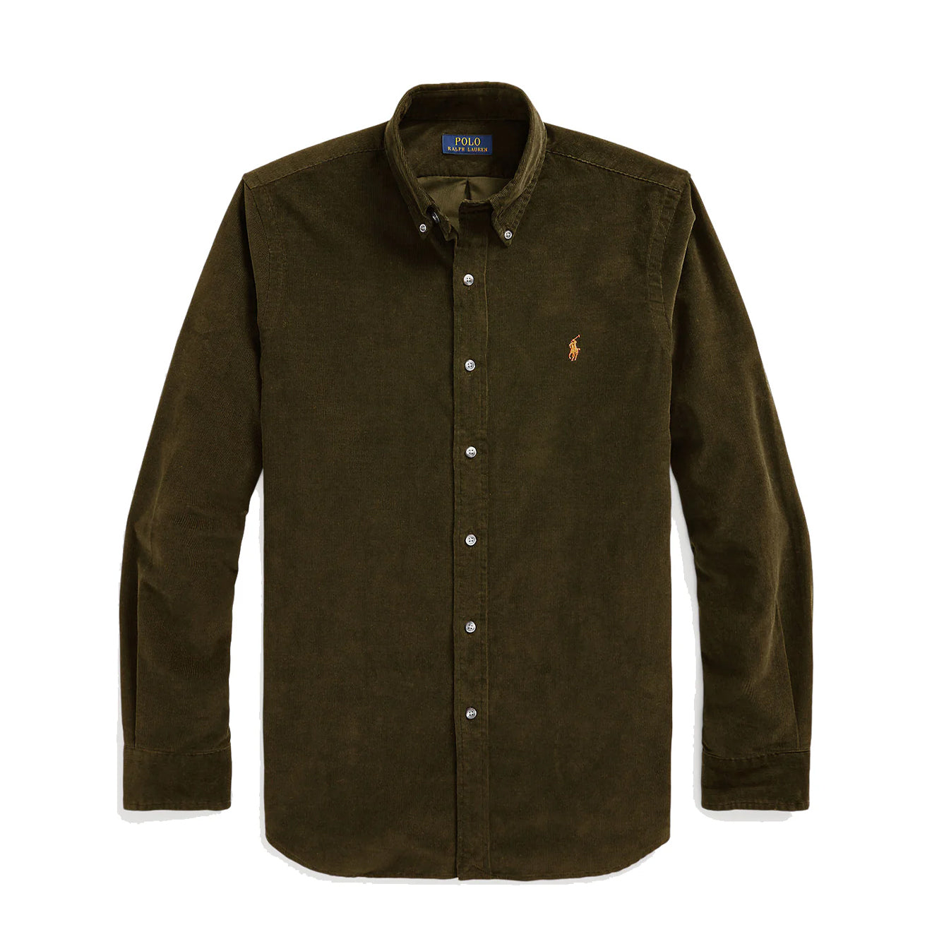 Polo Ralph Lauren Custom Fit Corduroy Shirt Canopy Olive