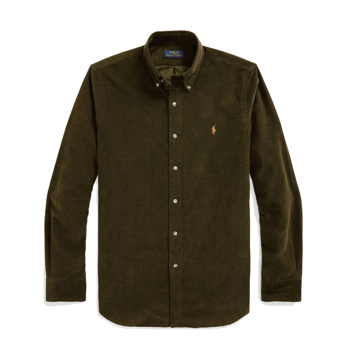 Polo Ralph Lauren Custom Fit Corduroy Shirt Canopy Olive - The Sporting Lodge