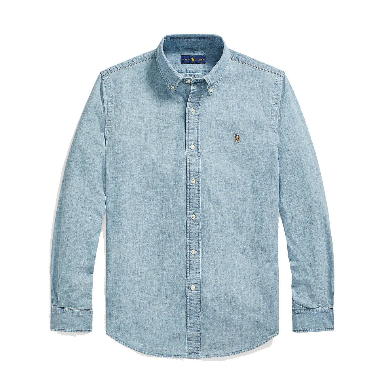 Polo Ralph Lauren Custom Fit Light Denim Shirt Chambray Blue - The Sporting Lodge