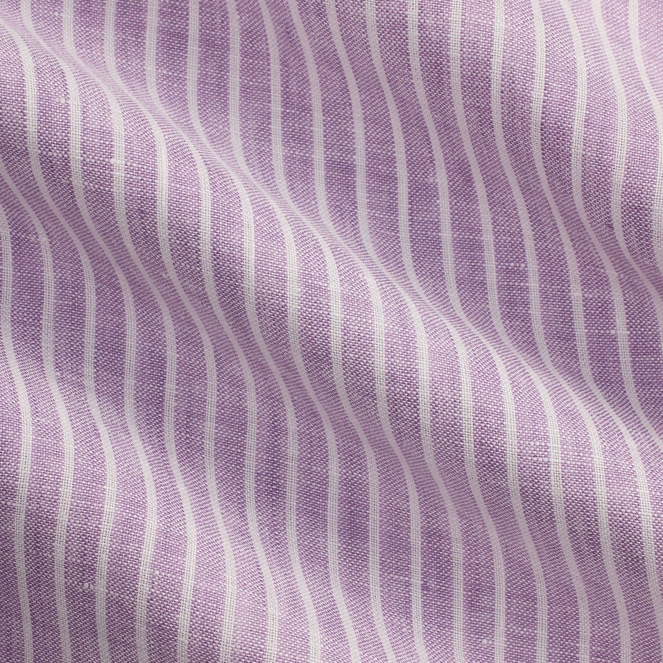 Polo Ralph Lauren Custom Fit Linen Shirt Lavender White