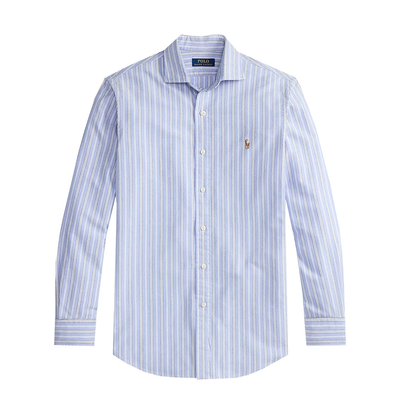 Polo Ralph Lauren Custom Fit Oxford Shirt Striped Blue / Multi - The Sporting Lodge