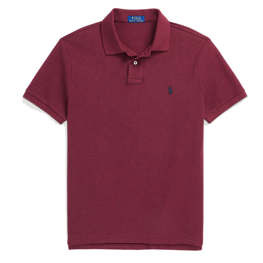 Polo Ralph Lauren Custom Slim Fit Classic Polo Vintage Port Heather - The Sporting Lodge
