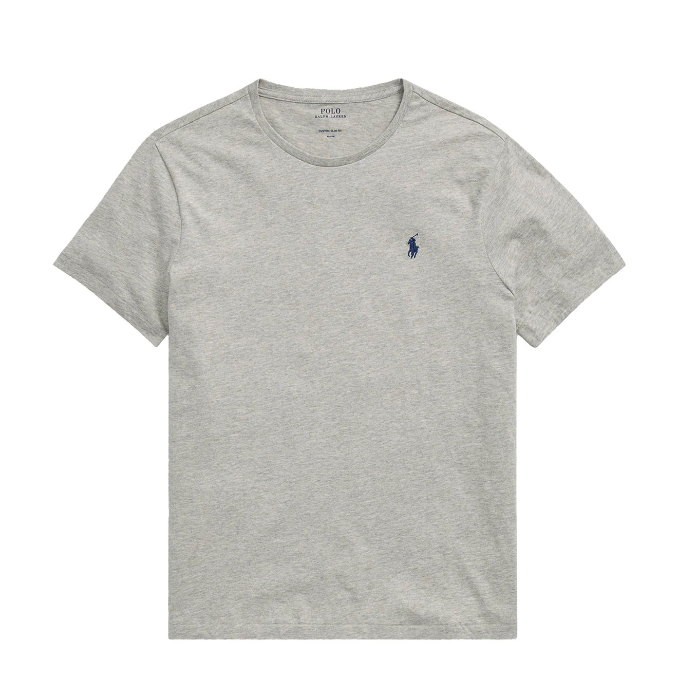 Polo Ralph Lauren Custom Slim Fit Cotton T-Shirt Grey - The Sporting Lodge