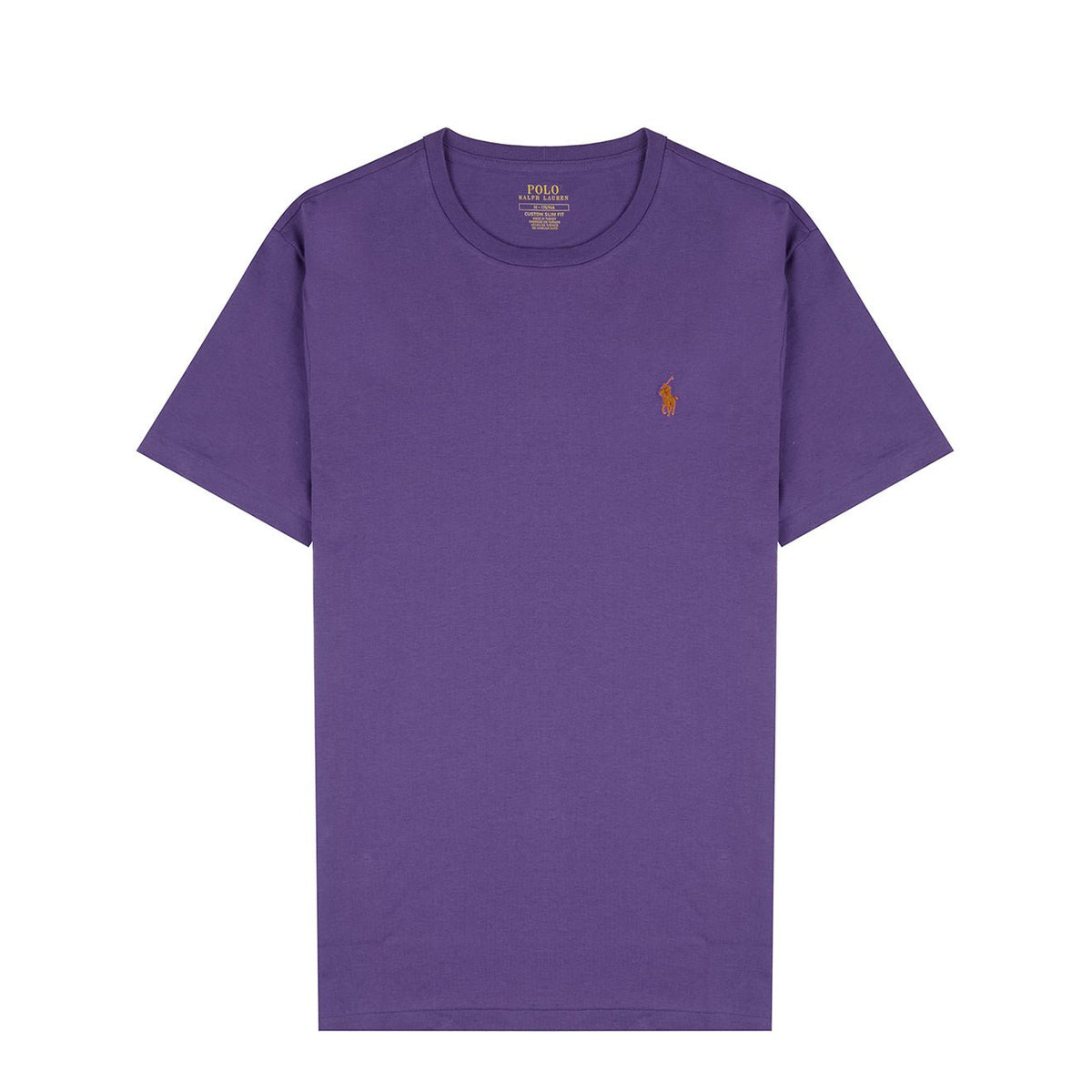 Polo Ralph Lauren Custom Slim Fit Cotton T-Shirt Tie Purple