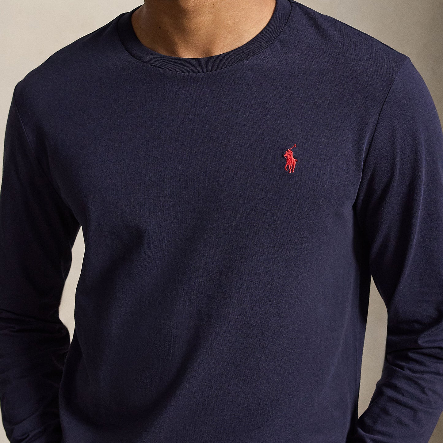 Polo Ralph Lauren Custom Slim Fit L/S Jersey T-Shirt Ink / C3870