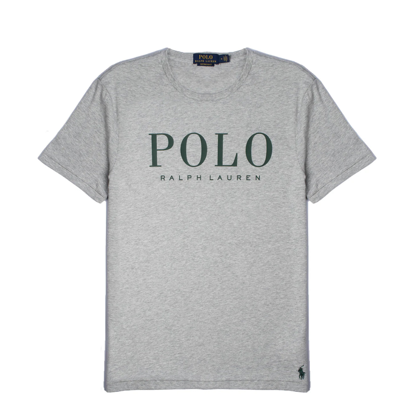 Polo Ralph Lauren Custom Slim Fit Logo Jersey T-Shirt Andover Heather - The Sporting Lodge
