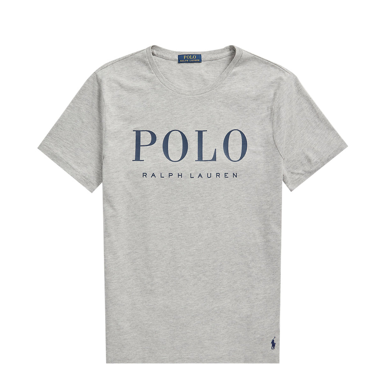 Polo Ralph Lauren Custom Slim Fit Logo Jersey T-Shirt Andover Heather / Dark Cobalt