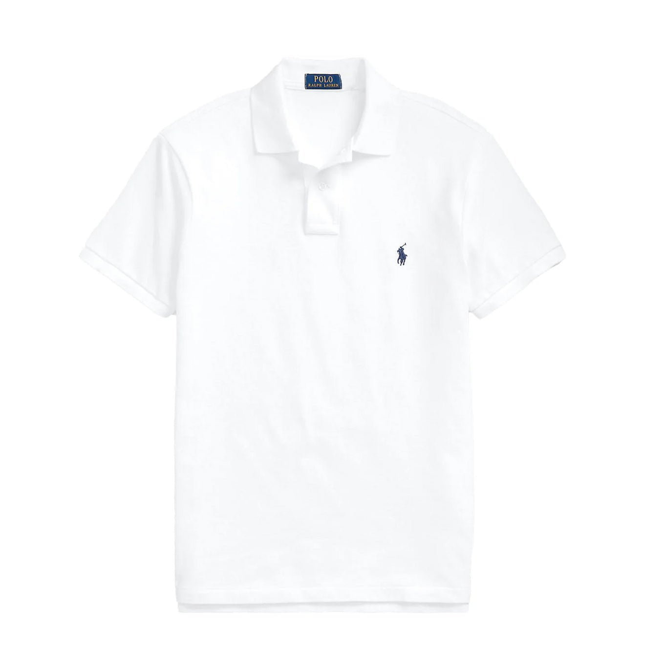 Polo Ralph Lauren Custom Slim Fit Mesh Polo White