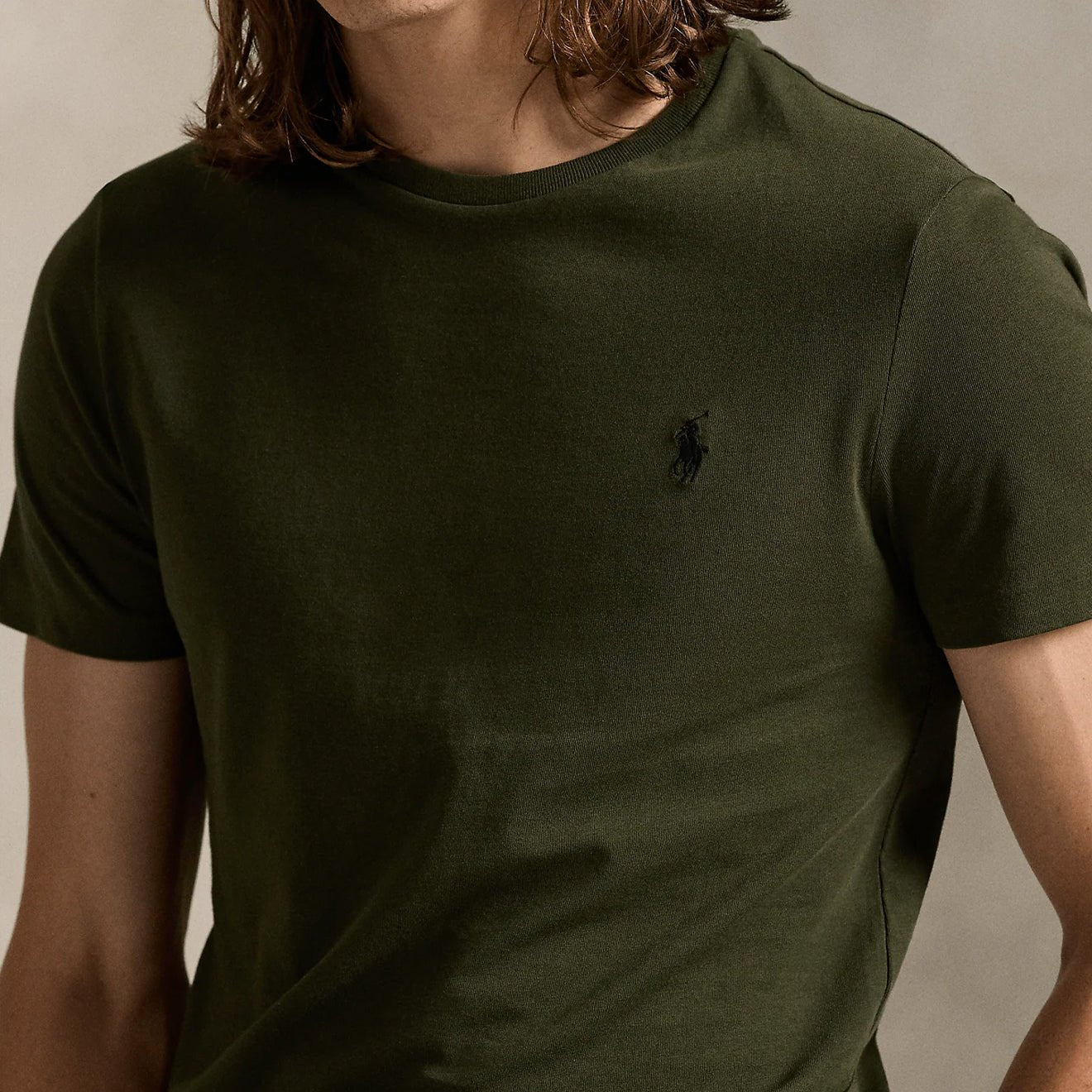 Polo Ralph Lauren Custom Slim Fit T-Shirt Company Olive - The Sporting Lodge