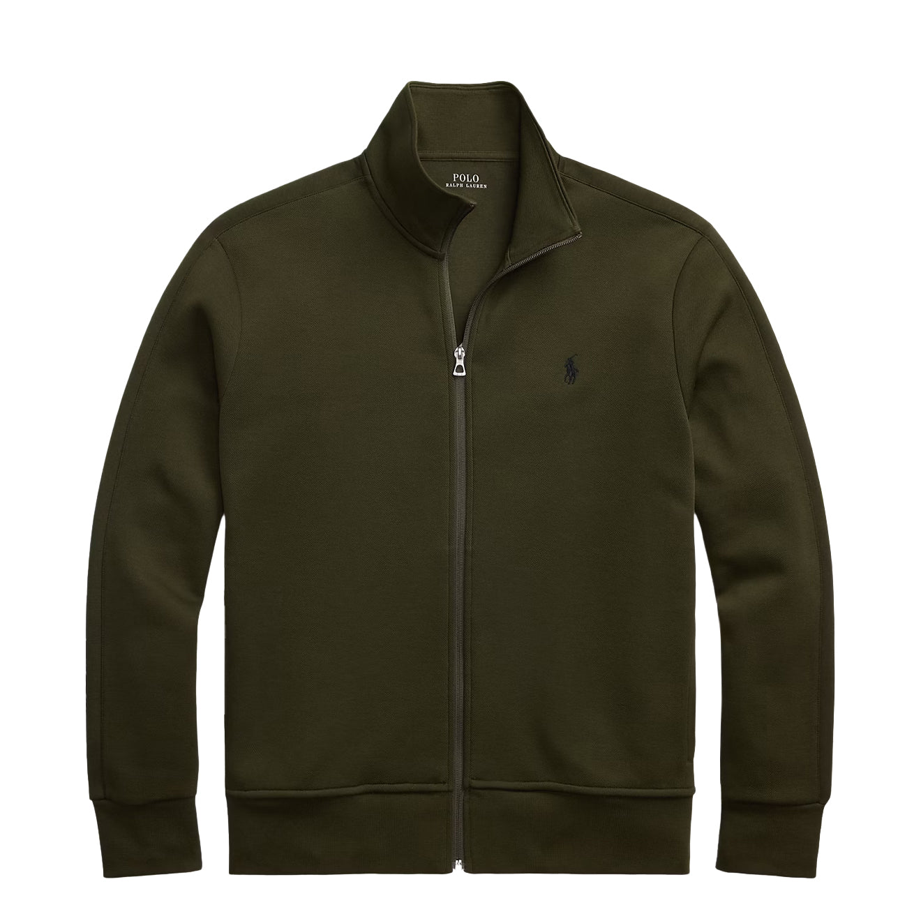 Polo Ralph Lauren Double Knit Track Jacket Company Olive - The Sporting Lodge
