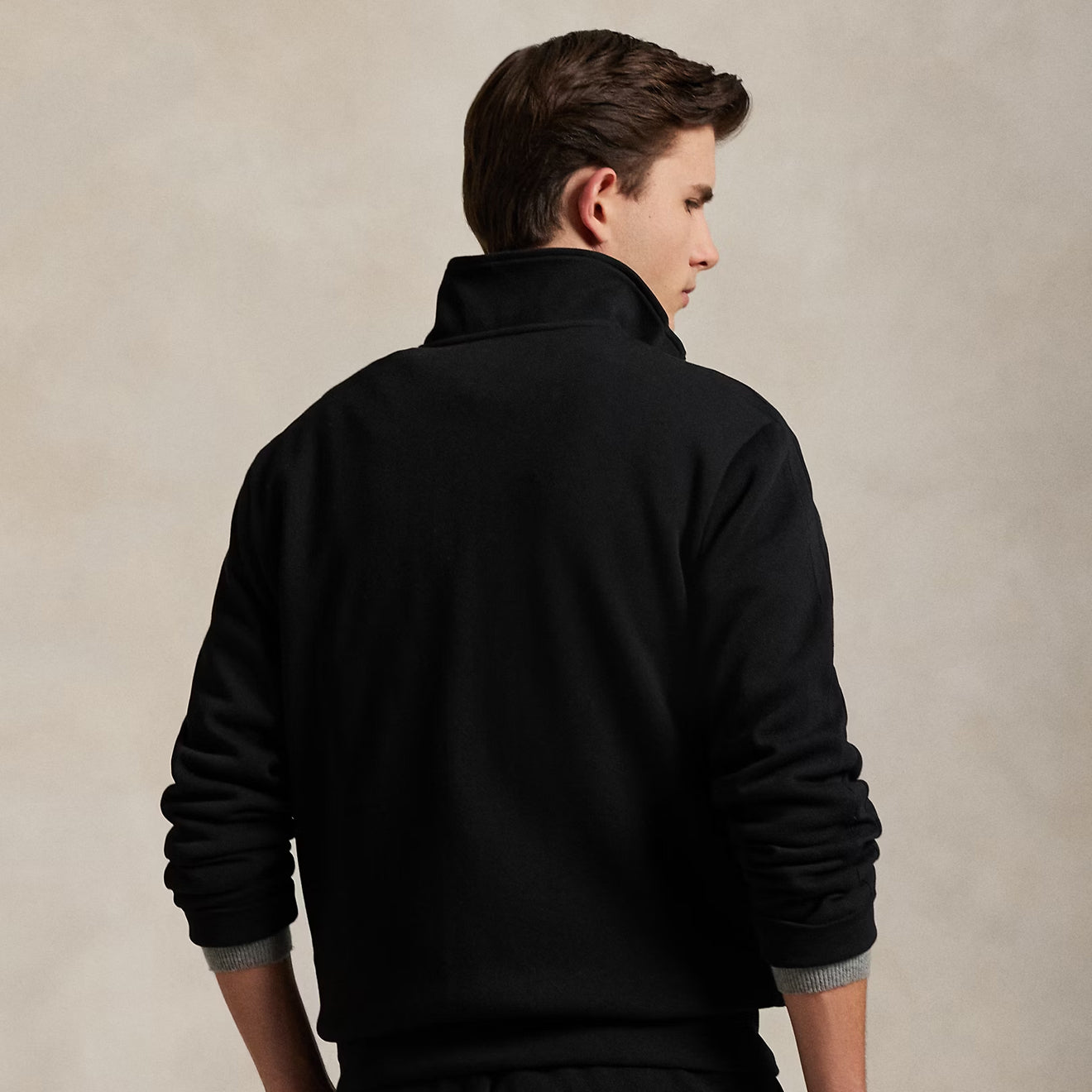 Polo Ralph Lauren Double Knit Track Jacket Polo Black - The Sporting Lodge
