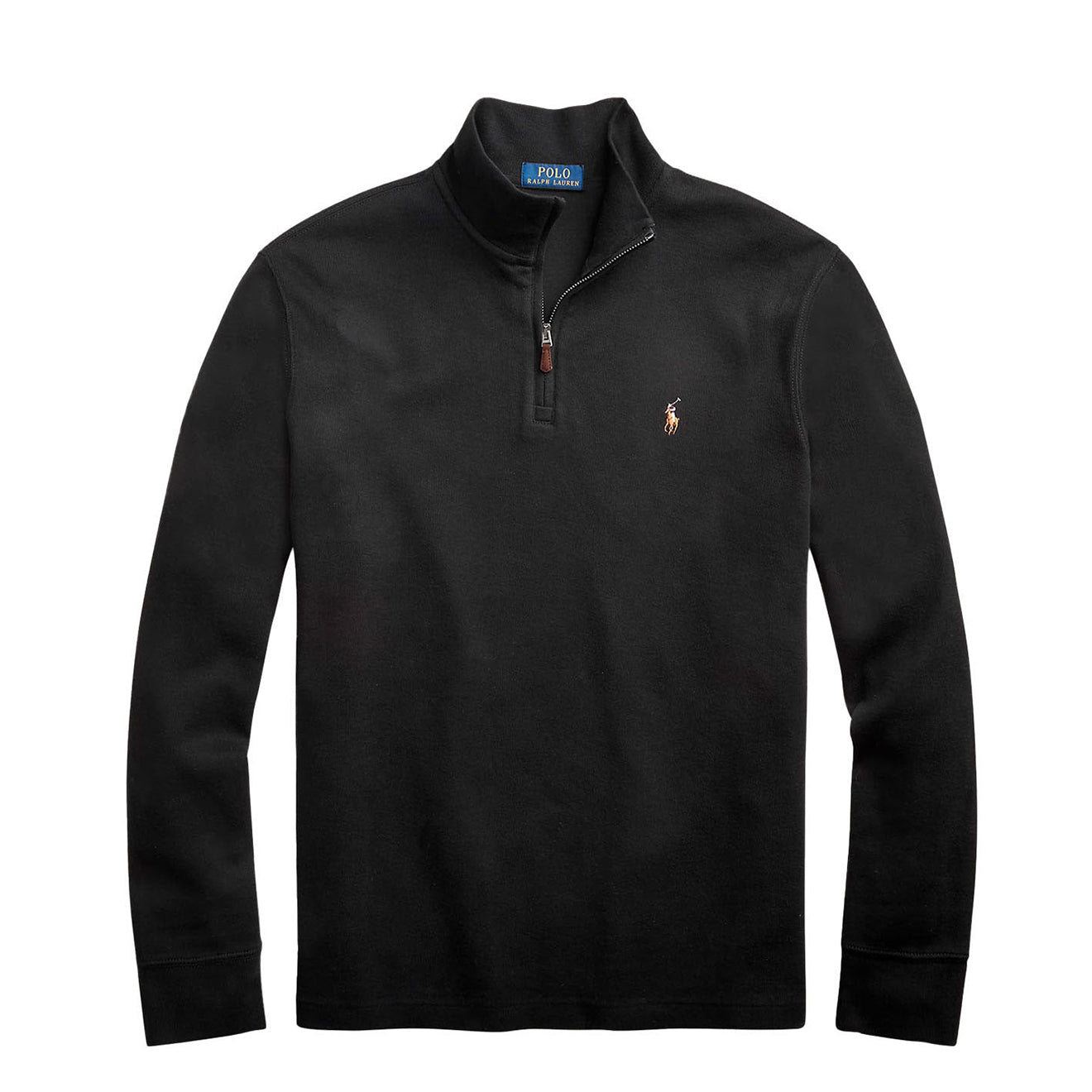 Polo Ralph Lauren Estate-Rib Quarter-Zip Pullover Polo Black