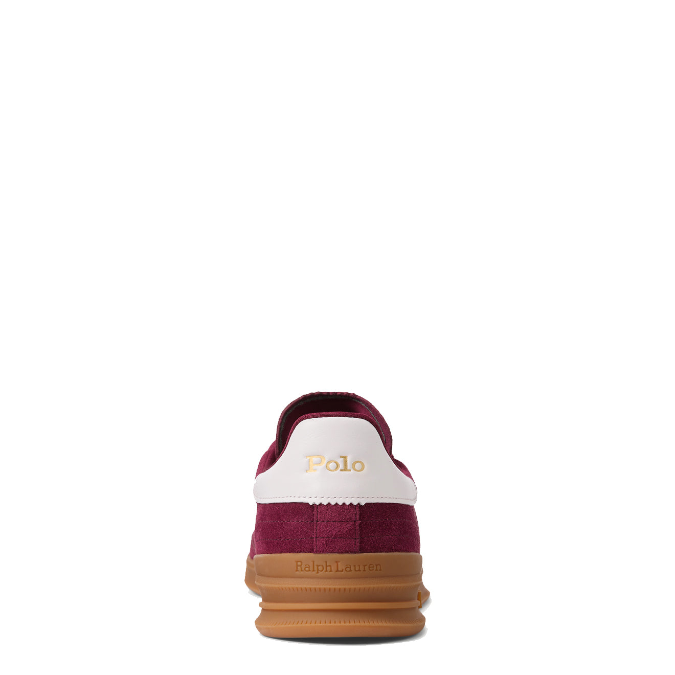 Polo Ralph Lauren Heritage Aera Suede Trainer Wine / Off White - The Sporting Lodge