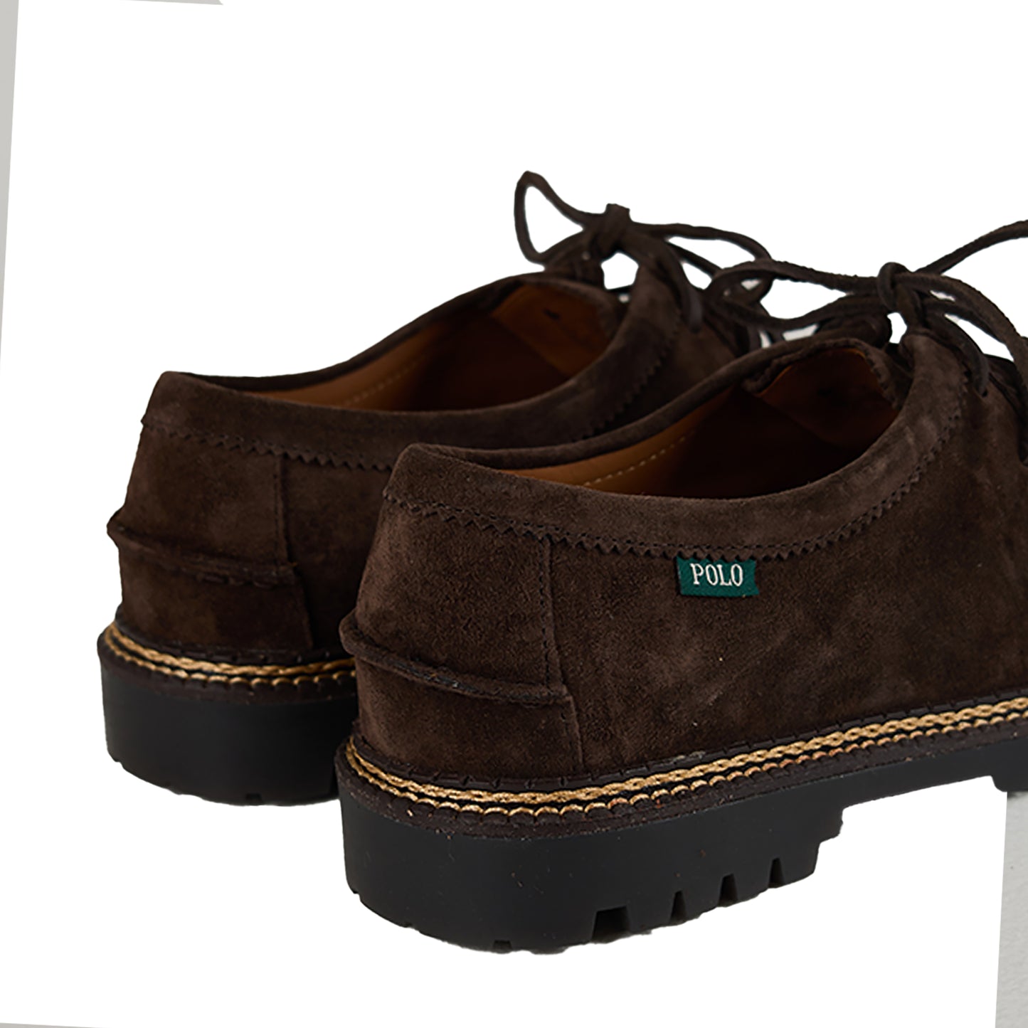 Polo Ralph Lauren Jett Lug-Sole Suede Moc-Toe Shoe Dark Brown - The Sporting Lodge