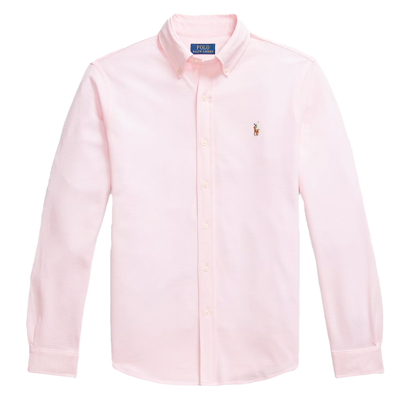 Polo Ralph Lauren Knit Oxford Shirt Garden Pink - The Sporting Lodge
