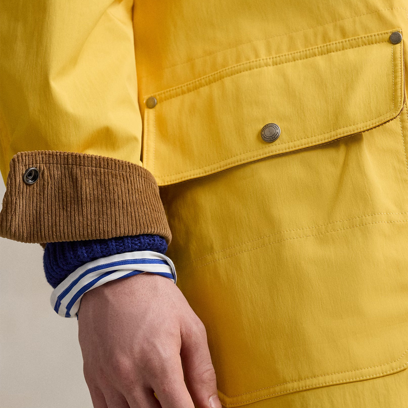 Polo Ralph Lauren Lined Coat Racing Yellow - The Sporting Lodge