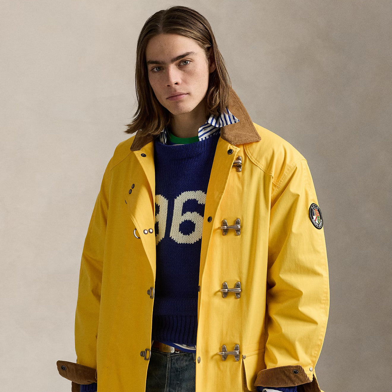Polo Ralph Lauren Lined Coat Racing Yellow - The Sporting Lodge
