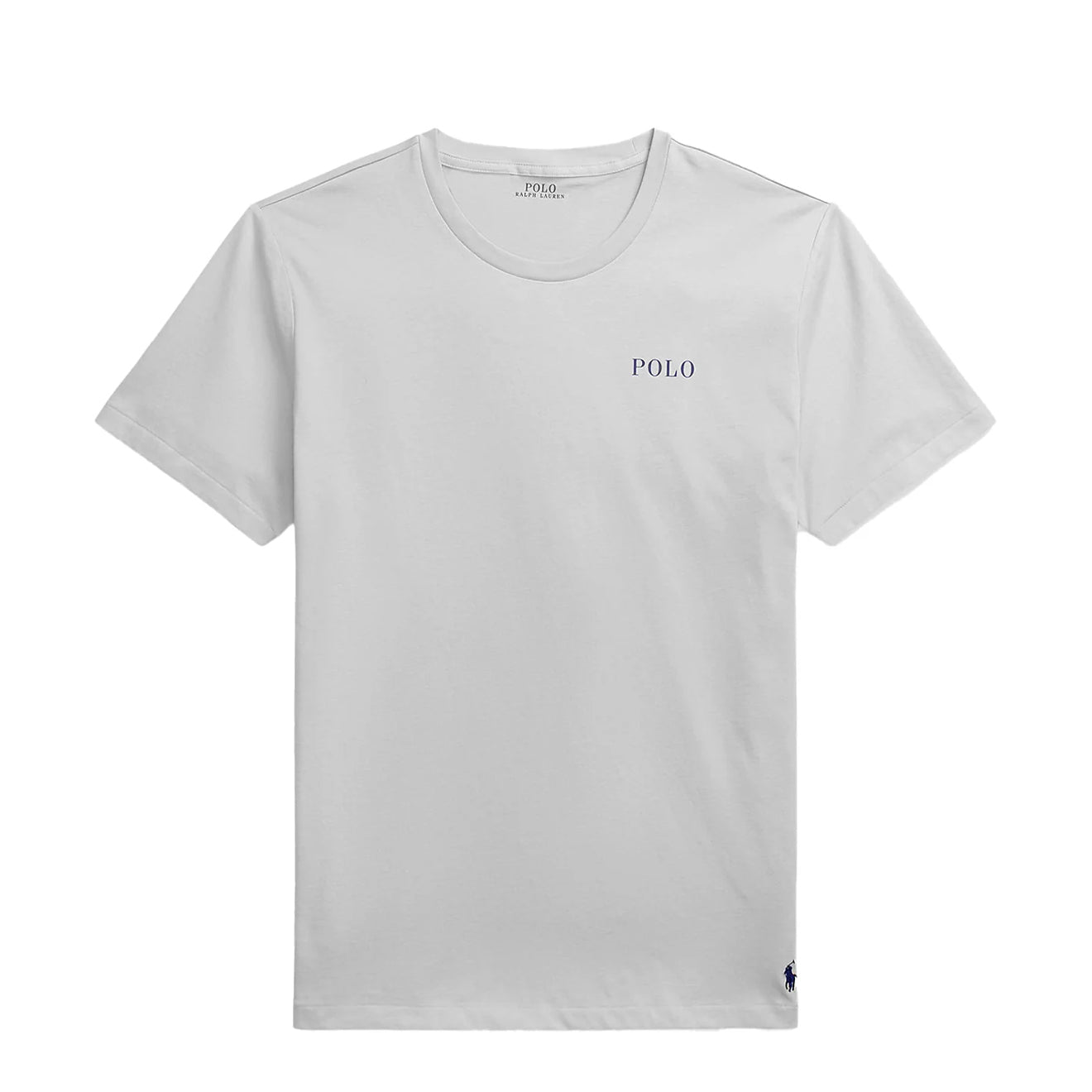 Polo Ralph Lauren Logo Cotton Jersey Sleep Shirt White Polo Tee - The Sporting Lodge